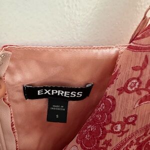 Express Blush Floral Pattern Dress